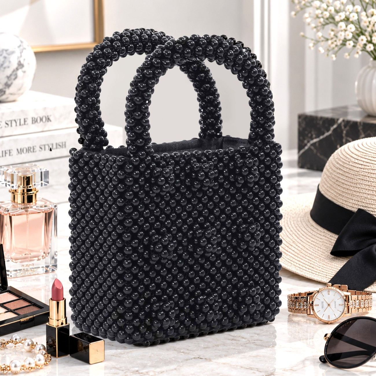 B-4 | Pearl Woven Bag